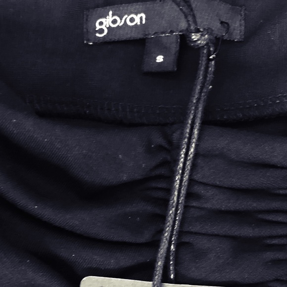 NWT GIBSON Ponte Knit Cinched Ruched Waist Midi Length Skirt Size Small - Picture 4 of 6